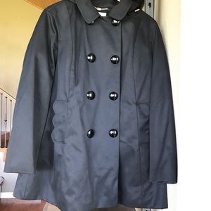 Kate Spade Black Rain Jacket-L